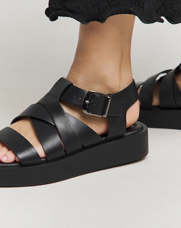 Dublin Chunky Fisherman Sandals Extra Wide EEE Fit