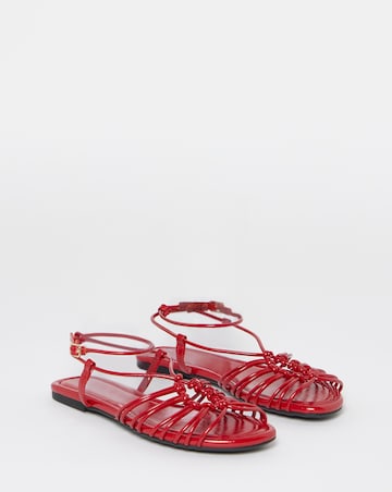 Cinder Tubular Woven Flat Sandals - Extra Wide Fit (EEE)