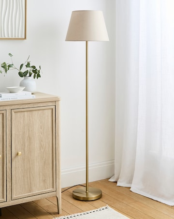 Owen Cream and Brass Floor Lamp