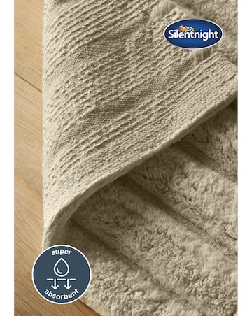 Silentnight Ribbed Cotton Bath Mat