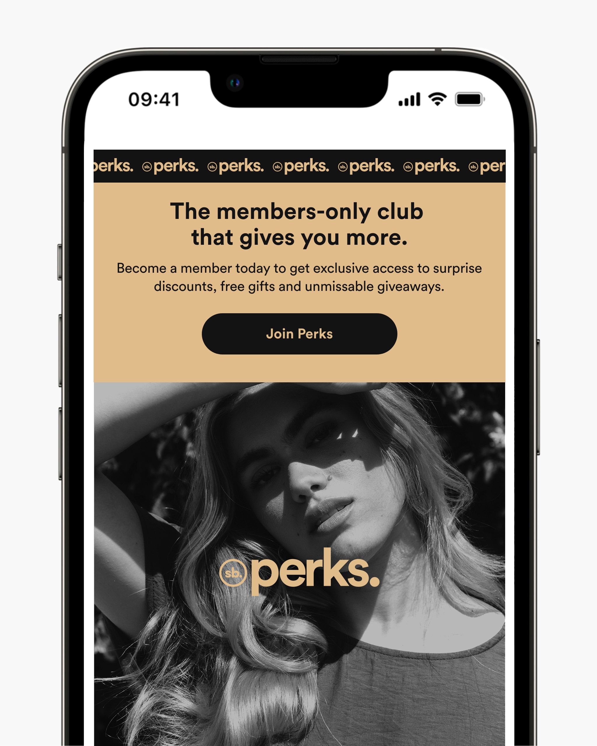 Simply Be App Perks screen