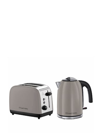 Russell Hobbs Classics Kettle & 2 Slice Toaster Bundle Mocha