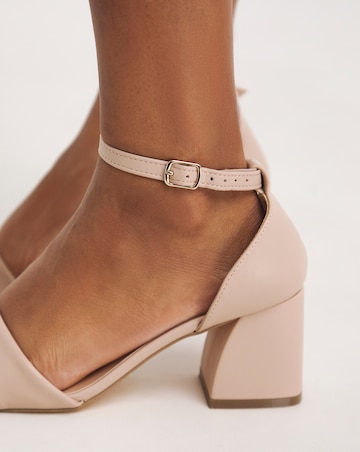 Rimona Barely There Block Heeled Sandals - Extra Wide Fit (EEE)
