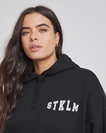 Simply Be Black Stockholm Graphic Hoodie