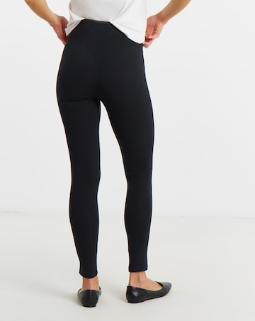 Black Cotton Rich High Waisted Legging