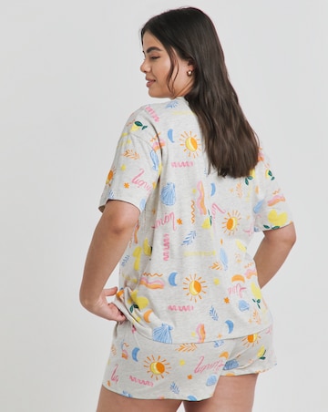 Lemon Print Value Shortie Set