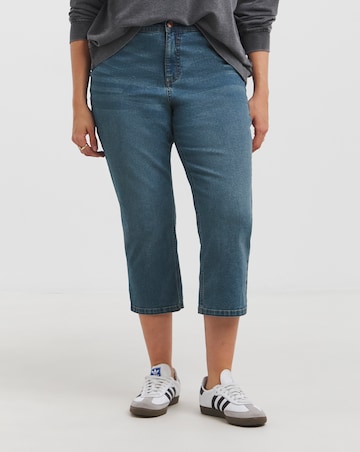 Mid Wash 24/7 Slim Crop Jeans