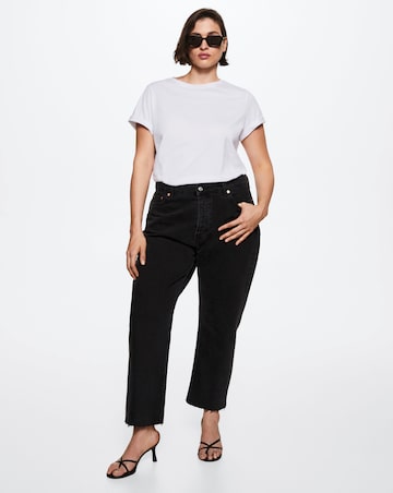 Mango High-waist Cropped Straight Jeans | Simply Be