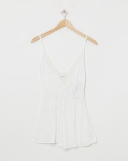 Figleaves Animal Jacquard Stretch Satin Playsuit