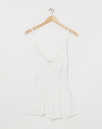 Figleaves Animal Jacquard Stretch Satin Playsuit