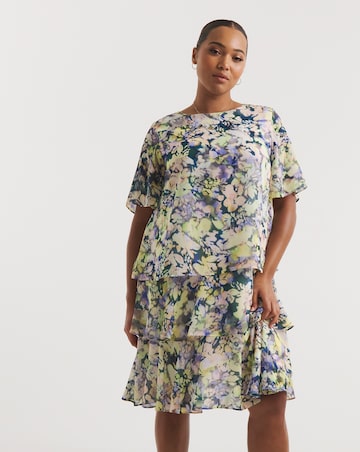 Joanna Hope Printed Tiered Dress