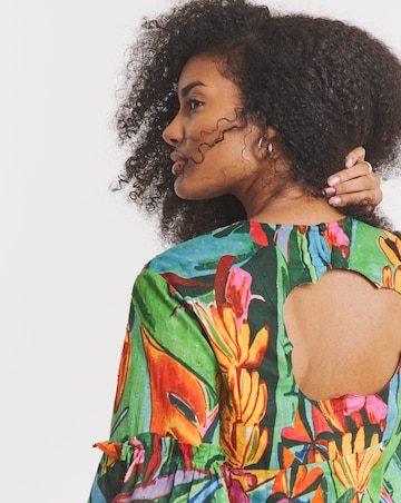 Native Youth Printed Dobby Maxi Dress