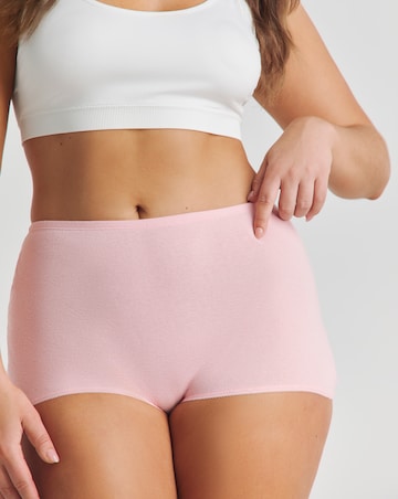 Pretty Secrets (5 Pack) Cotton Comfort Short Knickers Pink Multi