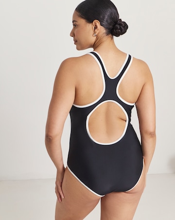 Beach To Beach Zip Front Swimsuit