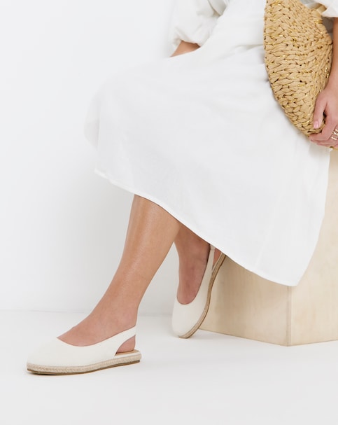 Sherelle Espadrille Flat Slingback Shoes - Extra Wide Fit (EEE)