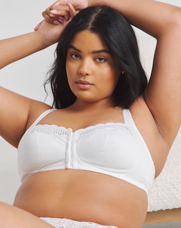Pretty Secrets (2 Pack) Elana Full Cup Front Fastening Bras (B-F) Black/White
