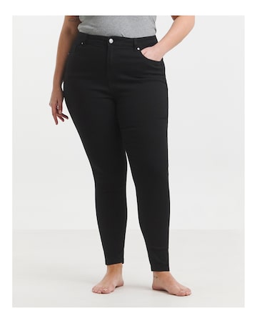 Black Highwaist Super Stretch Skinny Jeans
