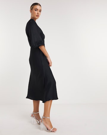 Joanna Hope Heavy Satin Midi Dress