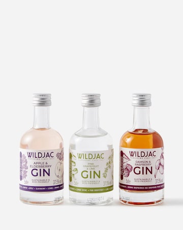 Wildjac Fruit Gin Collection Gift Box 3 x 50ml