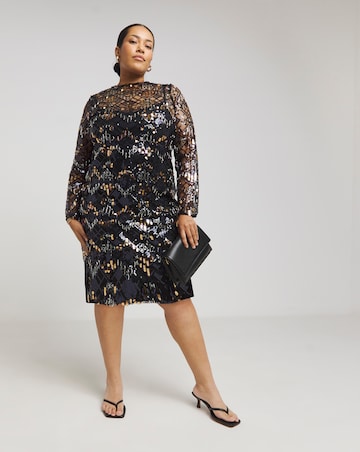 Joanna Hope Beaded Shift Dress