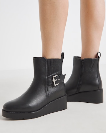 Natalie Wedge Chelsea Boots - Wide Fit (E)