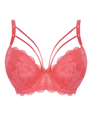 Figleaves Curve Stripey Lace Underwired Balcony Bra