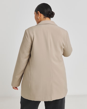 Neutral Single Breasted Blazer