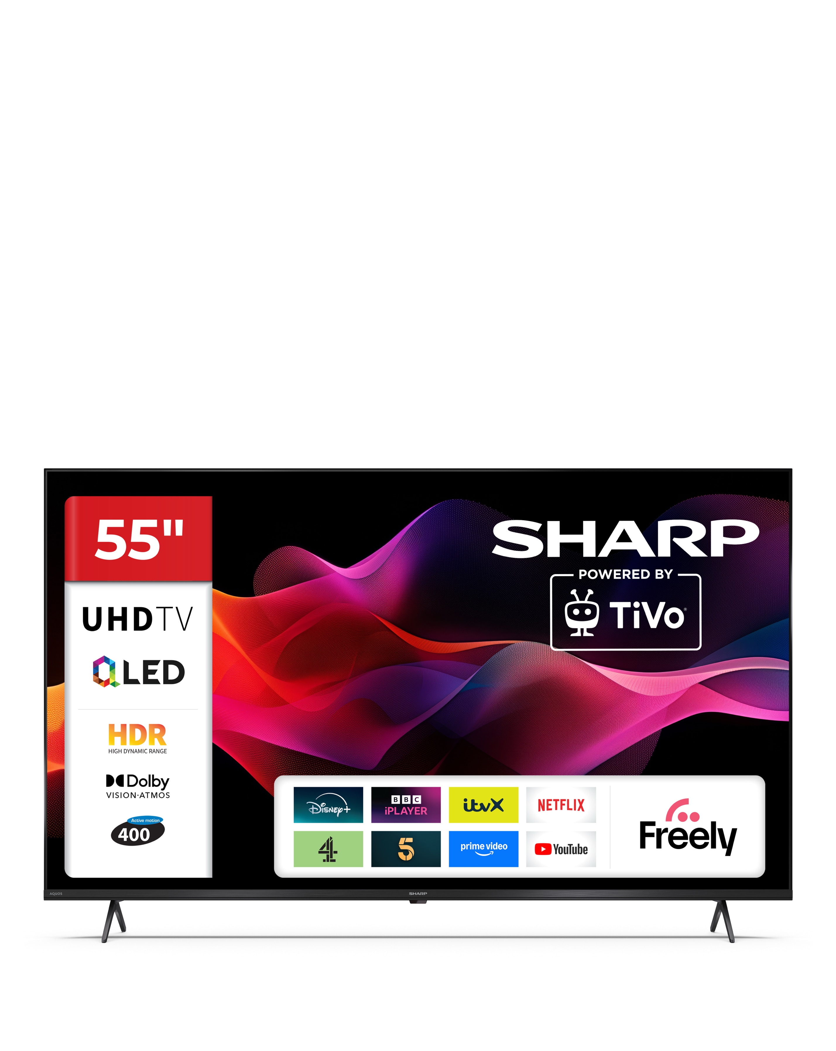 Sharp 4T-C55HM5245KB 55in 4K Ultra HD Smart TiVo LED TV with