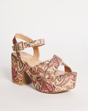 Joe Browns Paisley Wedge Sandals EEE Fit