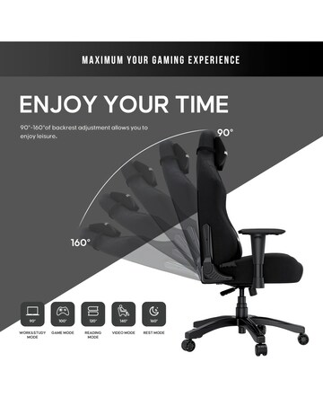 AndaSeat Luna Premium Gaming Chair - Black Fabric
