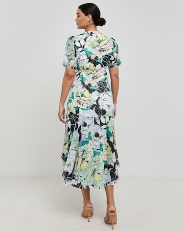 Joanna Hope Wrap Print Maxi Dress