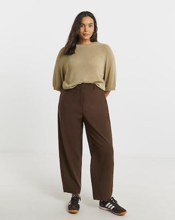 Simply Be Barrel Leg Workwear Trouser