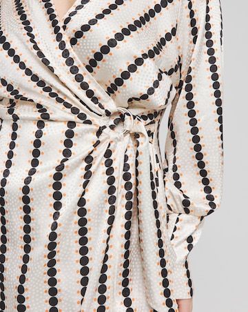 Joanna Hope Jacquard Wrap Dress