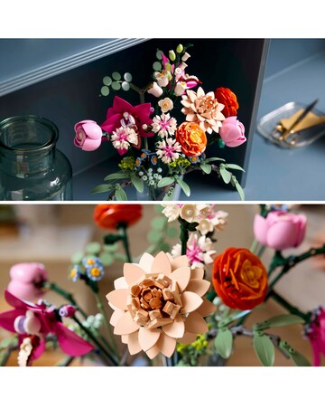 LEGO Botanicals Pretty Pink Flower Bouquet Floral Decor, Building Kit 10342