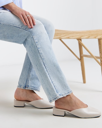 Lisa Low Block Heel Mules - Extra Wide Fit (EEE)