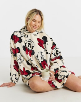 Minnie Mouse Bow Detail Hooded Lounge Dress