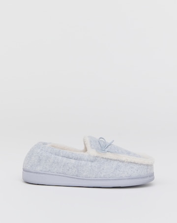 Melody Full Slipper With Bow - Extra Wide Fit (EEE)