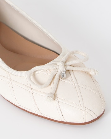 Santiago Quilted Ballerina Shoes - Extra Wide Fit (EEE)