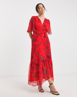 Hope &amp; Ivy Delia Maxi Wrap Dress