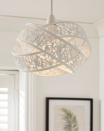 Matte White Fretwork Shade
