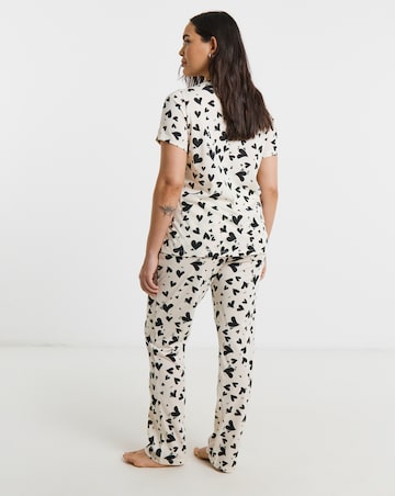 Pretty Secrets (2 Pack) Value Pyjama Sets Heart Print/Black