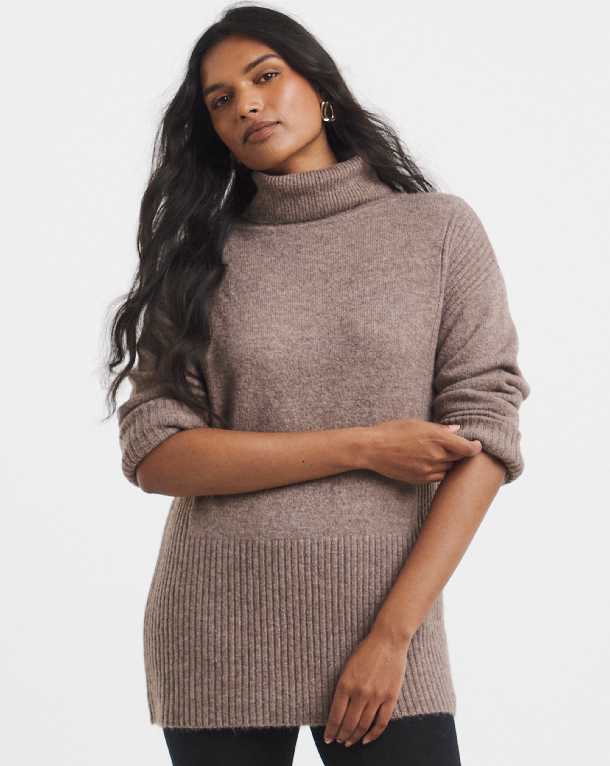 Cosy Yarn roll-neck jumper