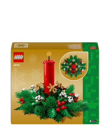 LEGO Christmas Table Decoration Centrepiece, Holiday Building Kit for Kids 40743