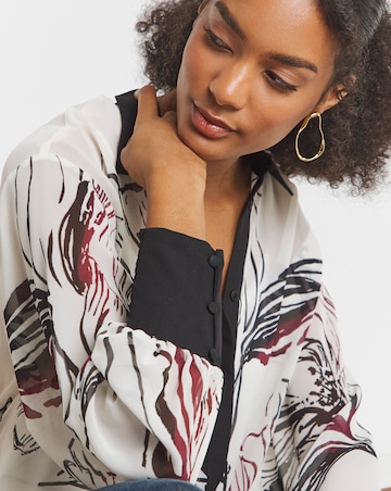Joanna Hope Border Print Shirt