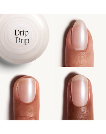 Gel by essie Drip Drip Metallic Neutral White Nail Polish, 13.5ml