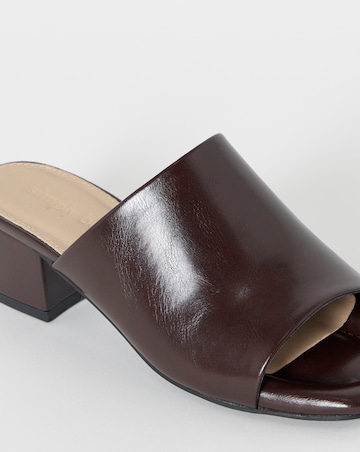 Echo Low Block Heel Mules - Extra Wide Fit (EEE)