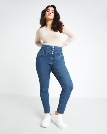 Skinny Highwaisted Corset Jeans