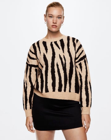 Mango Animal Print Sweater