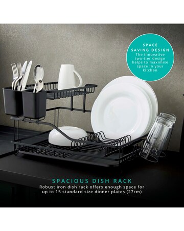 Swan Stealth 15 Plate Dish Rack
