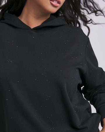 Black Diamante Hoodie